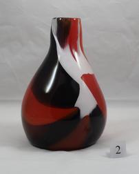 Vase #2 - Red, White & Black 202//252